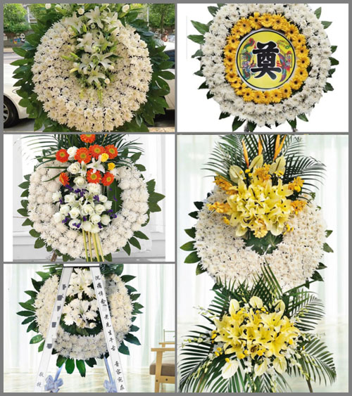 山西长治平顺县青羊镇南北头村花圈速递